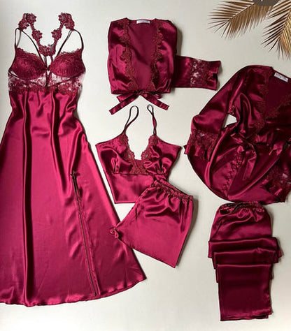 5 Piece Soft Comfortable Night Dress Set - Emirex UAE