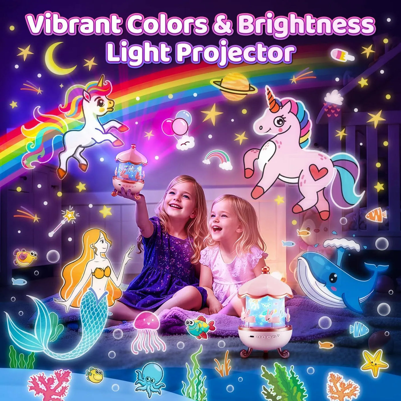 Bunny's Carousel Night Light Projector