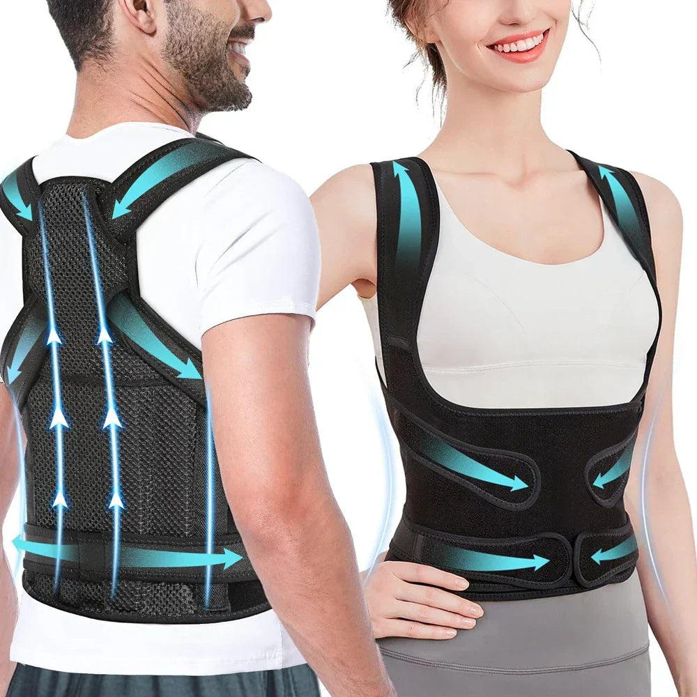 Adjustable Back Support Posture Corrector Belt - Emirex UAE