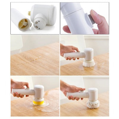 5-in-1 Magic Electric Multi-Surface Cleaning Brush - Emirex UAE