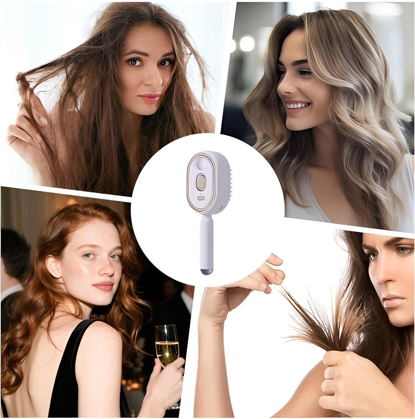 Electric Spray Comb With Oil | مشط كهربائي برذاذ