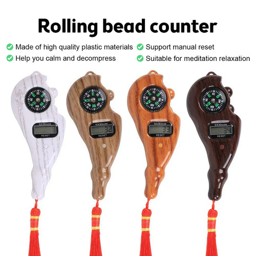 Digital Tally Counter with Compass Tassel Finger Ring - Emirex UAE