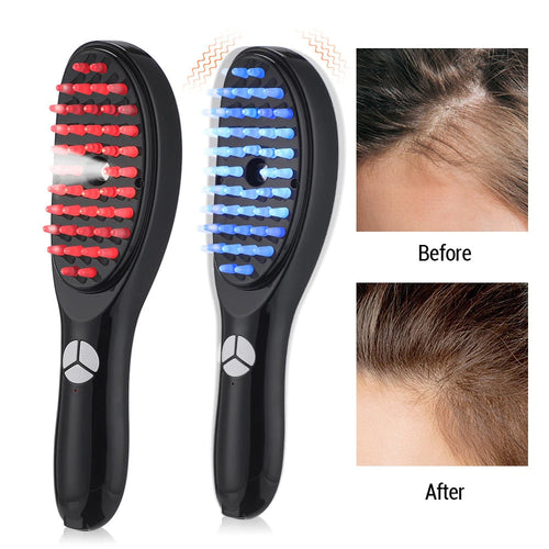 LED Electric Rechargeable Scalp Massager Brush for hair growth - Emirex UAE