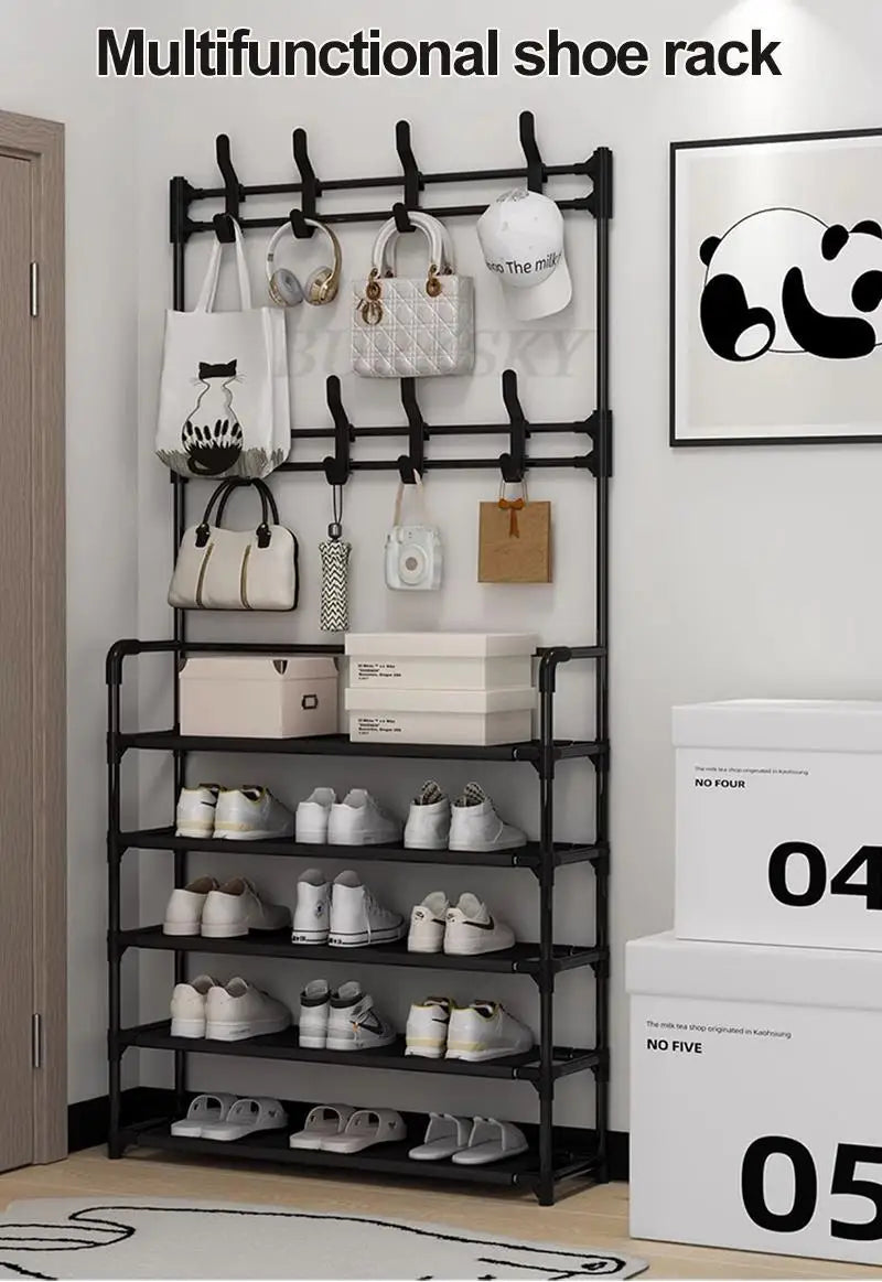 Multi-Layer Shoe and Coat Rack DIY Storage Hanger - Emirex UAE
