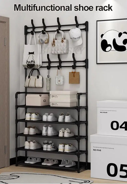 Multi-Layer Shoe and Coat Rack DIY Storage Hanger - Emirex UAE