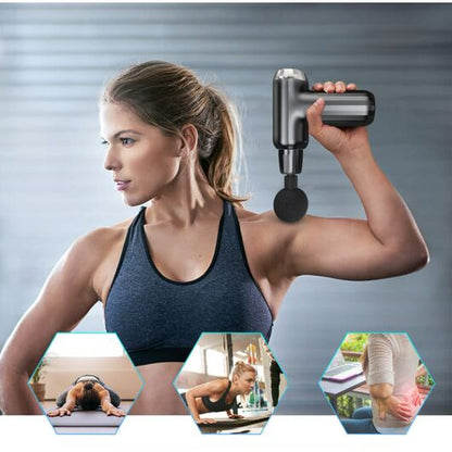 Premium Muscle Massage Gun with 4 interchangeable heads - Emirex UAE