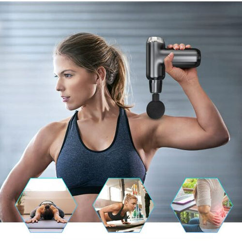 Premium Muscle Massage Gun with 4 interchangeable heads - Emirex UAE