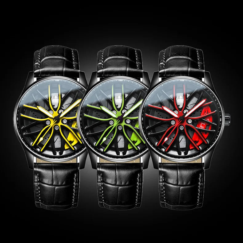 Rs Chrono Waterproof Car Wheel Sport Watch - Emirex UAE